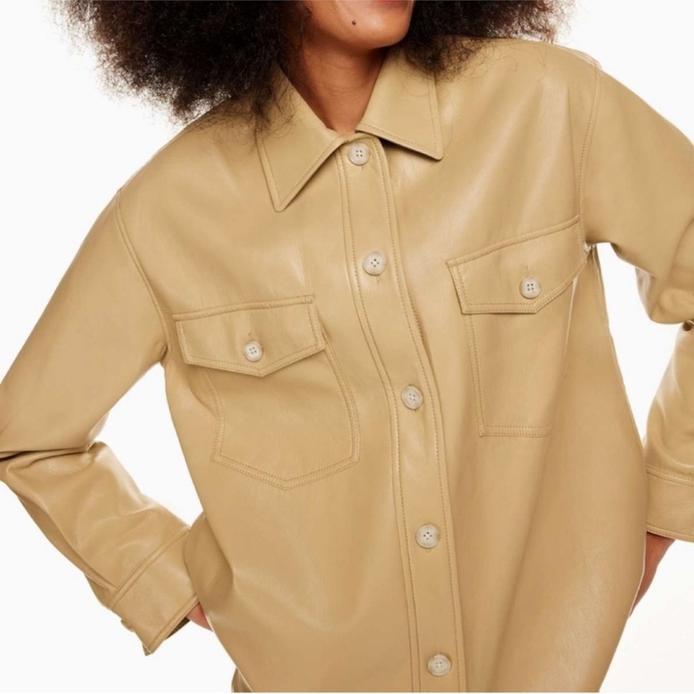 Wilfred The Ganna Vegan Leather Jacket Cropped
